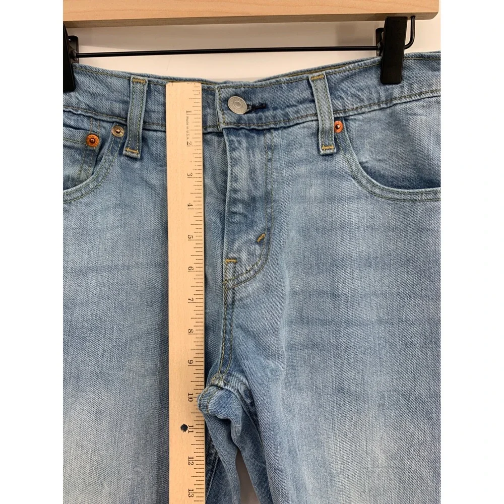 Levis 527 Jeans Mens 30x30 Blue Slim Bootcut Light Wash Fade Denim Pants
